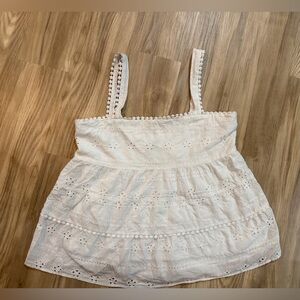 ANDREE BY UNIT Cream Eyelet Camisole